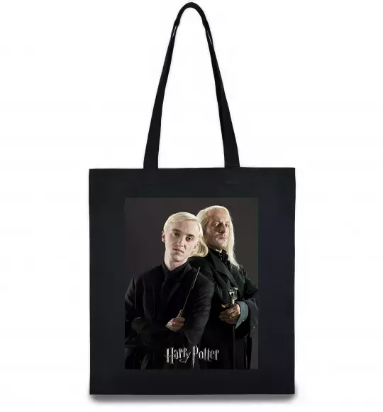 Эко-сумка Драко Малфой з батьком Черный фото