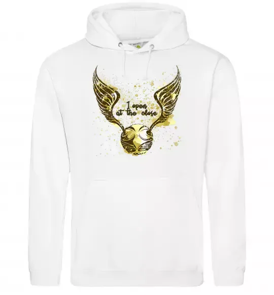 Чоловіча толстовка (худі) I open at the close Білий фото