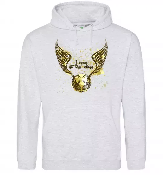 Жіноча толстовка (худі) I open at the close Сірий меланж фото