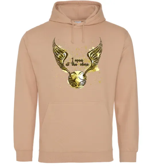 Жіноча толстовка (худі) I open at the close Пісочний фото