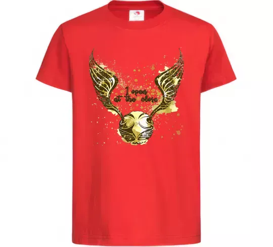 Детская футболка I open at the close Красный фото