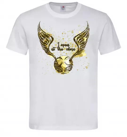 Мужская футболка I open at the close Белый фото