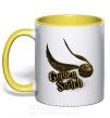 Чашка з кольоровою ручкою Golden Snitch Сонячно жовтий фото
