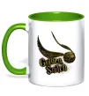 Чашка с цветной ручкой Golden Snitch Зеленый фото
