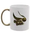 Чашка с цветной ручкой Golden Snitch Золото фото