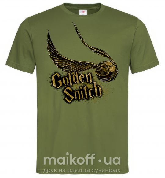 Чоловіча футболка Golden Snitch Оливковий фото