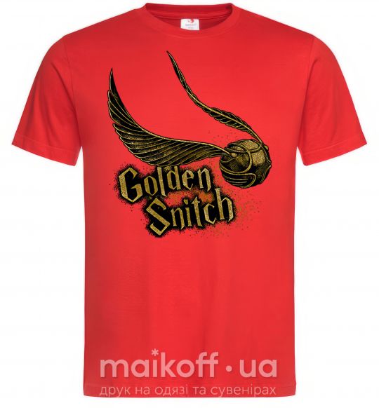 Мужская футболка Golden Snitch Красный фото