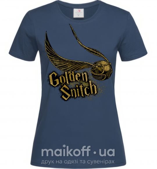 Женская футболка Golden Snitch Темно-синий фото
