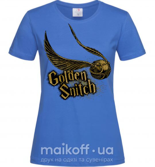 Женская футболка Golden Snitch Ярко-синий фото