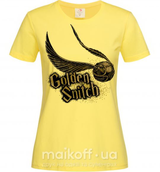 Женская футболка Golden Snitch Лимонный фото