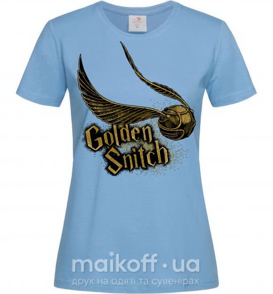 Жіноча футболка Golden Snitch Блакитний фото