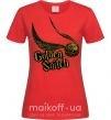 Жіноча футболка Golden Snitch Червоний фото