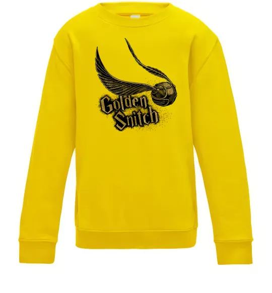 Детский Свитшот Golden Snitch Солнечно желтый фото