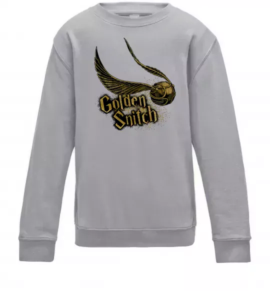 Детский Свитшот Golden Snitch Серый меланж фото