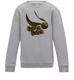 Детский Свитшот Golden Snitch Серый меланж фото