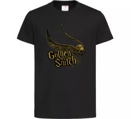 Детская футболка Golden Snitch Черный фото