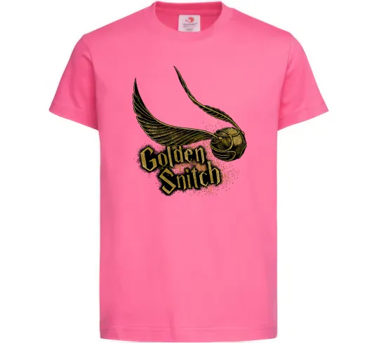 Детская футболка Golden Snitch Ярко-розовый фото