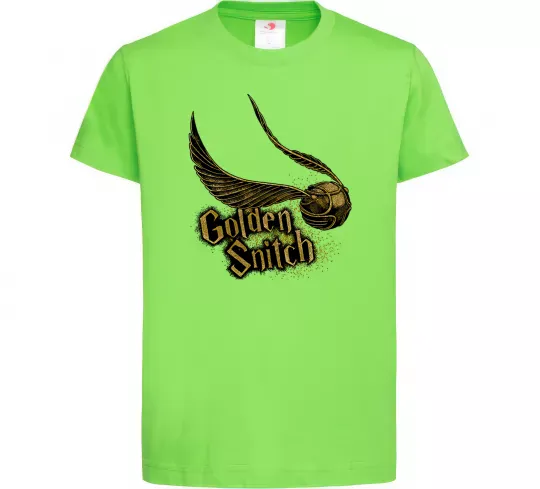 Детская футболка Golden Snitch Лаймовый фото