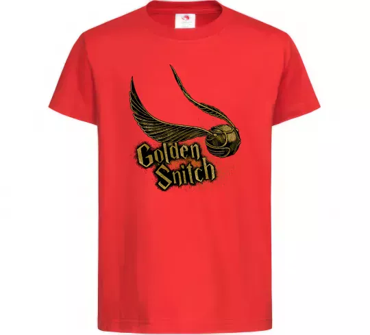 Детская футболка Golden Snitch Красный фото