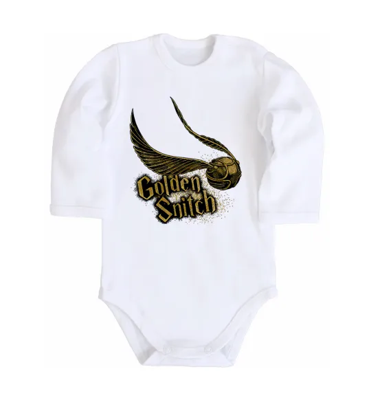 Дитячий бодік Golden Snitch Білий фото