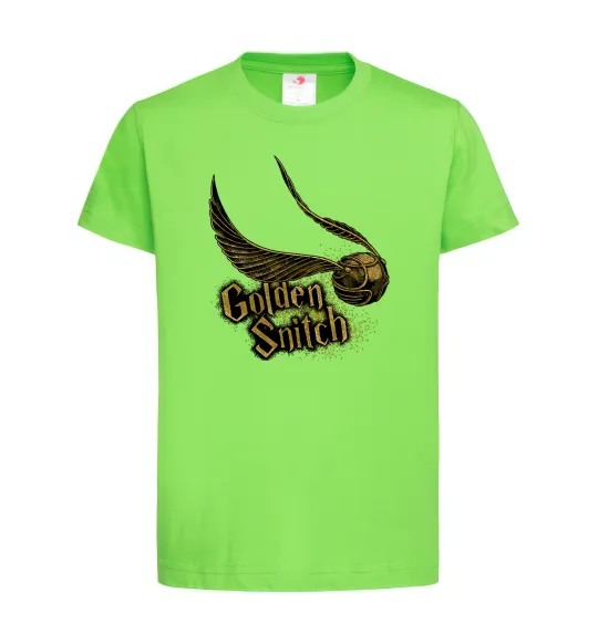 Детская футболка Golden Snitch Лаймовый фото