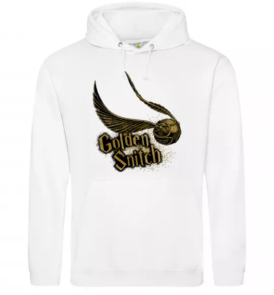 Мужская толстовка (худи) Golden Snitch Белый фото