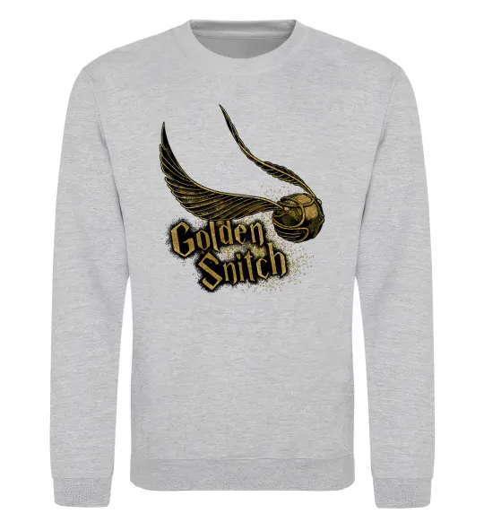 Світшот Golden Snitch Сірий меланж фото
