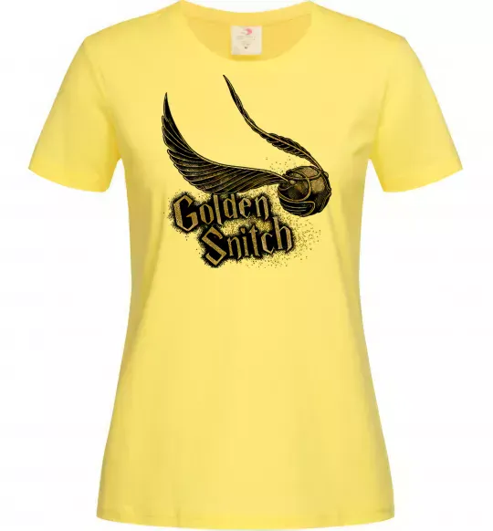Жіноча футболка Golden Snitch Лимонний фото