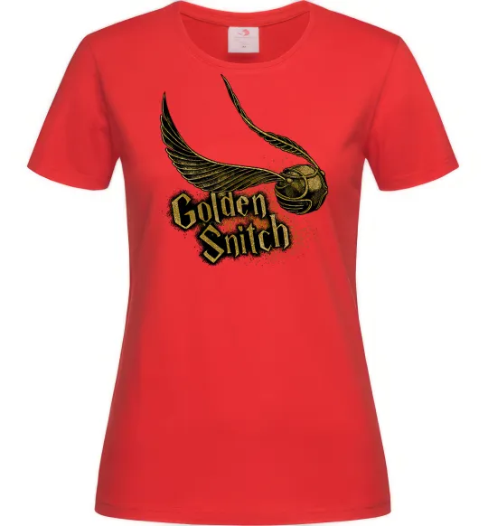 Жіноча футболка Golden Snitch Червоний фото