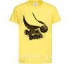 Дитяча футболка Golden Snitch Лимонний фото