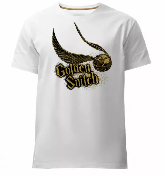 Мужская премиум футболка Golden Snitch Белый фото
