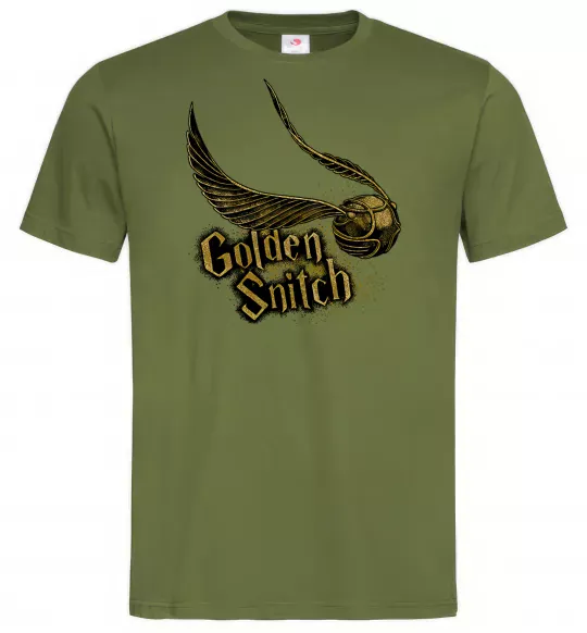 Чоловіча футболка Golden Snitch Оливковий фото