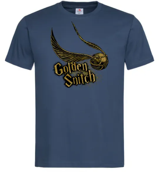 Чоловіча футболка Golden Snitch Темно-синій фото