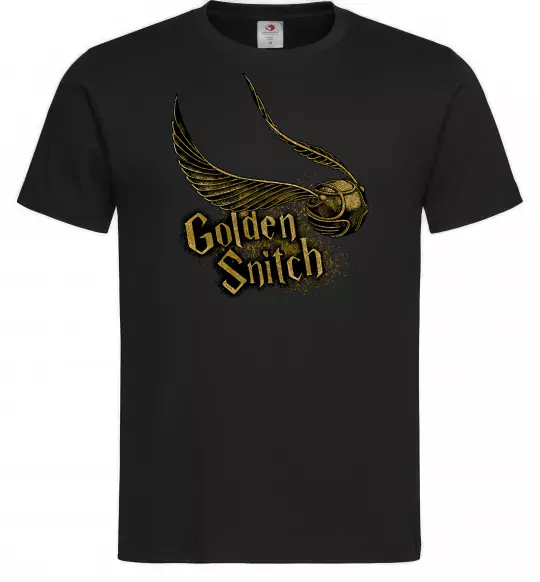 Чоловіча футболка Golden Snitch Чорний фото