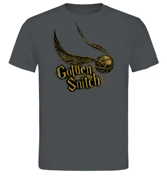 Чоловіча футболка Golden Snitch Графіт фото