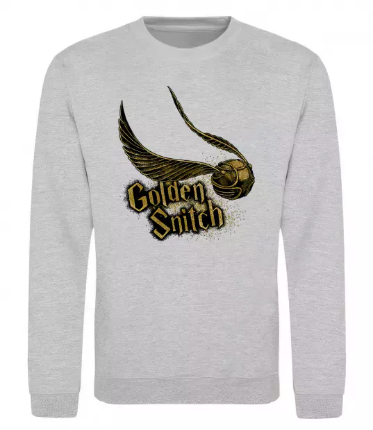 Світшот Golden Snitch Сірий меланж фото