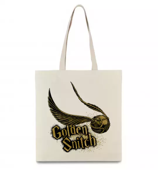 Еко-сумка Golden Snitch Бежевий фото