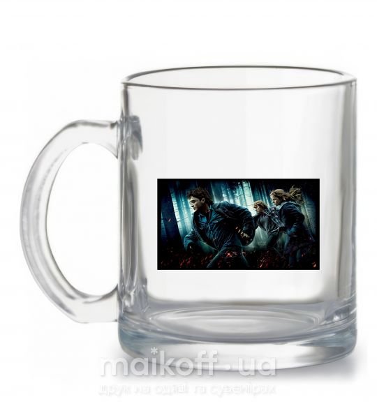 Чашка скляна Гарри Поттер смертельные реликвии Прозорий фото