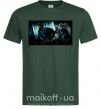 Мужская футболка Гарри Поттер смертельные реликвии Темно-зеленый фото