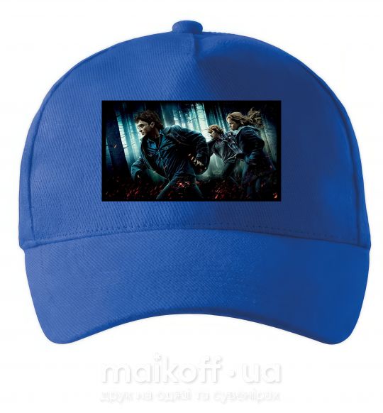 Кепка Гарри Поттер смертельные реликвии Ярко-синий фото