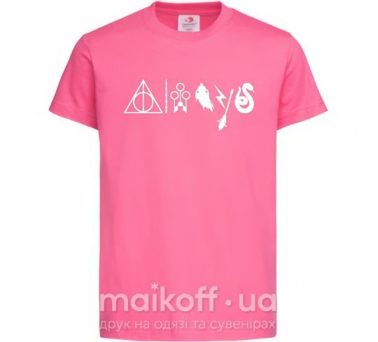 Детская футболка Always HP Ярко-розовый фото
