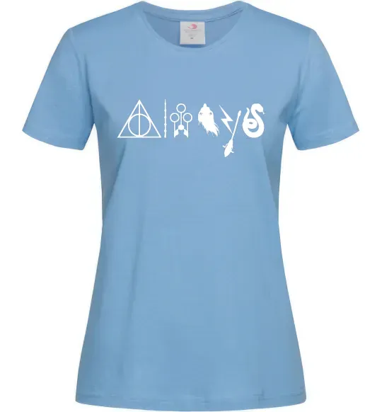 Жіноча футболка Always HP Блакитний фото