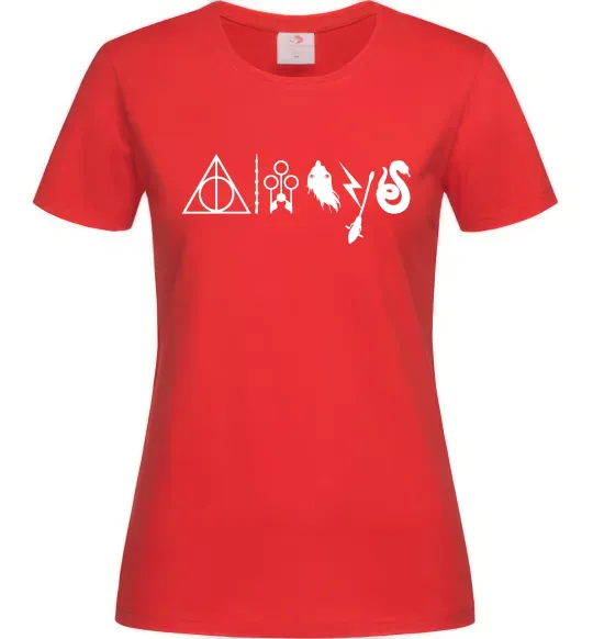 Жіноча футболка Always HP Червоний фото