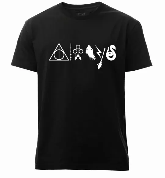 Чоловіча преміум футболка Always HP Чорний фото