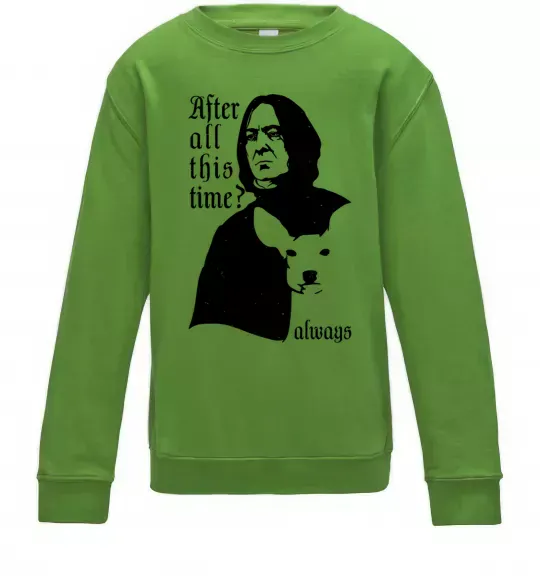 Детский Свитшот After all this time always Лаймовый фото