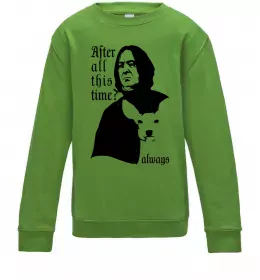 Детский Свитшот After all this time always Лаймовый фото