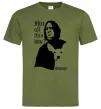 Мужская футболка After all this time always Оливковый фото