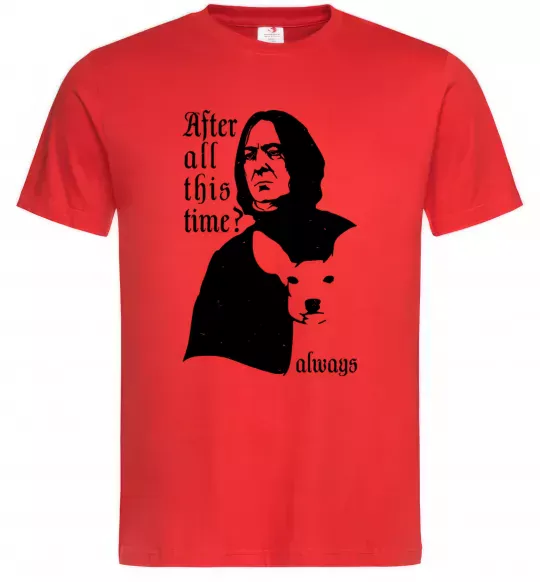 Мужская футболка After all this time always Красный фото