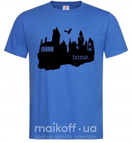 Мужская футболка Hogwarts is like home Ярко-синий фото