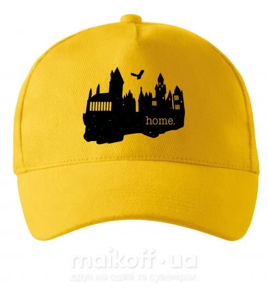 Кепка Hogwarts is like home Солнечно желтый фото